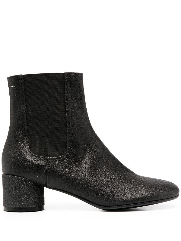 shimmer ankle boots