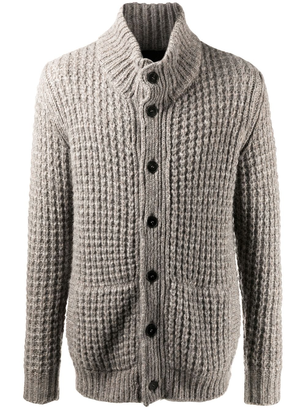 Roberto Collina Waffle-knit Cardigan In Neutrals