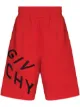 Image 1 of Givenchy Refracted-logo cotton track shorts