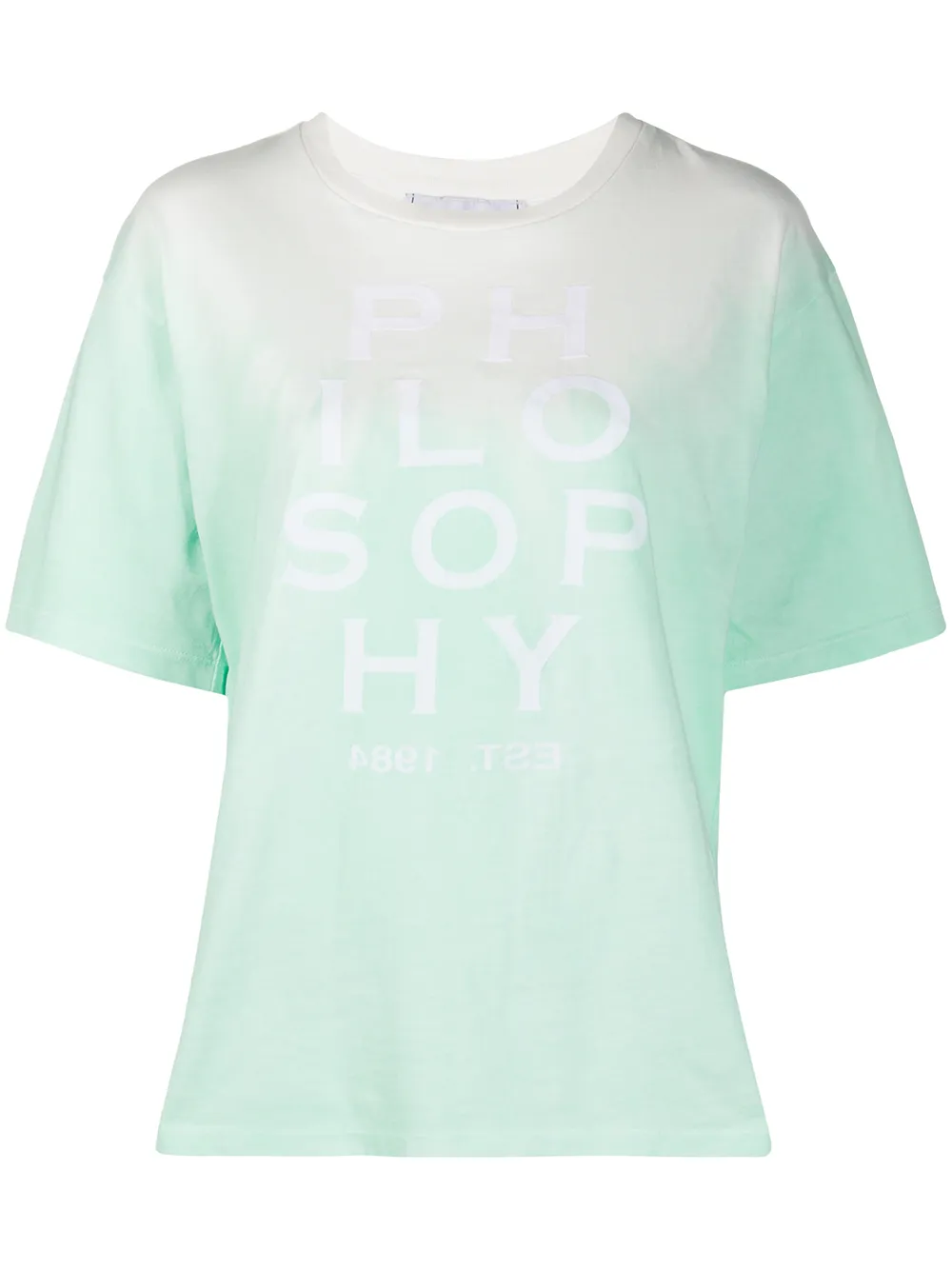 Philosophy Di Lorenzo Serafini gradient-dyed T-shirt | Green | Image 1