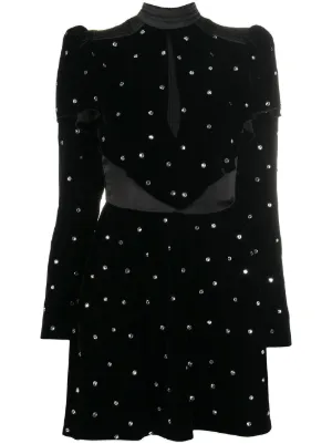 black dress long - sleeve SPANX® Black Ponte Long Sleeve Mini Dress