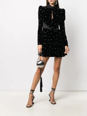 philosophy di lorenzo serafini satin-trimmed sequined mini dress Philosophy Di Lorenzo Serafini Sequin Mini Dress In Neutrals - 55% Off