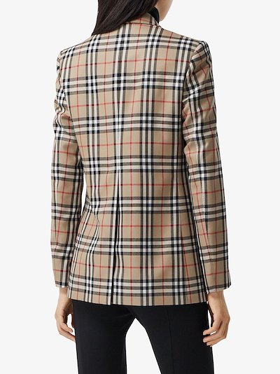 Burberry Vintage Check blazer jacket neutrals | MODES