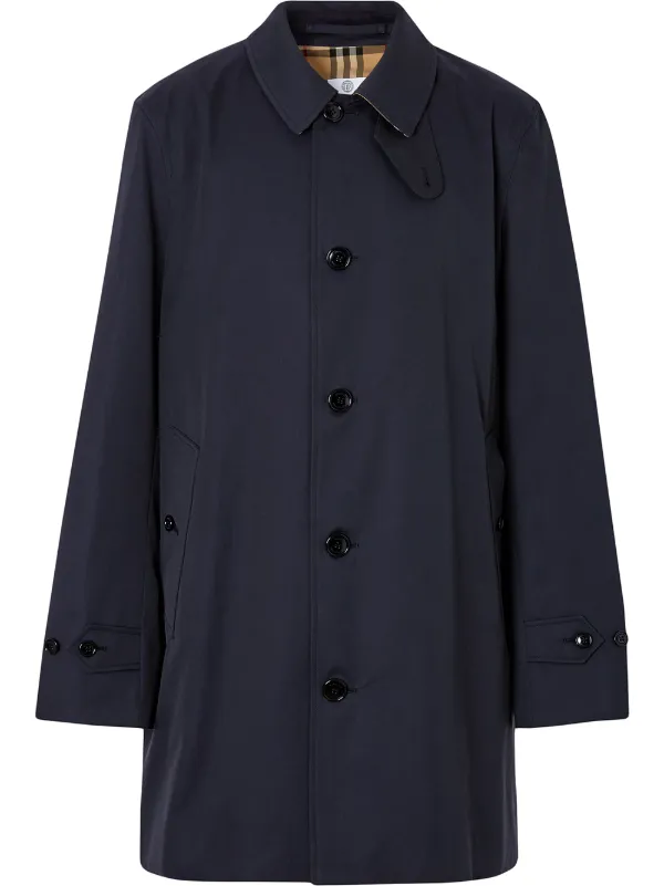 Burberry double breasted deals coat mens