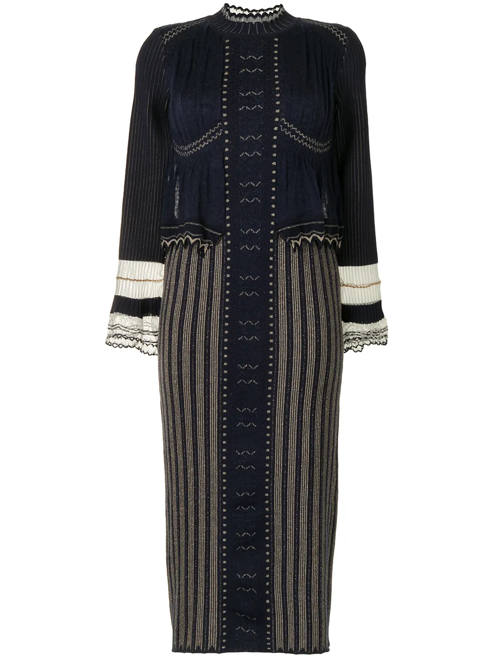 Mame Kurogouchi Layered Knitted Dress - Farfetch