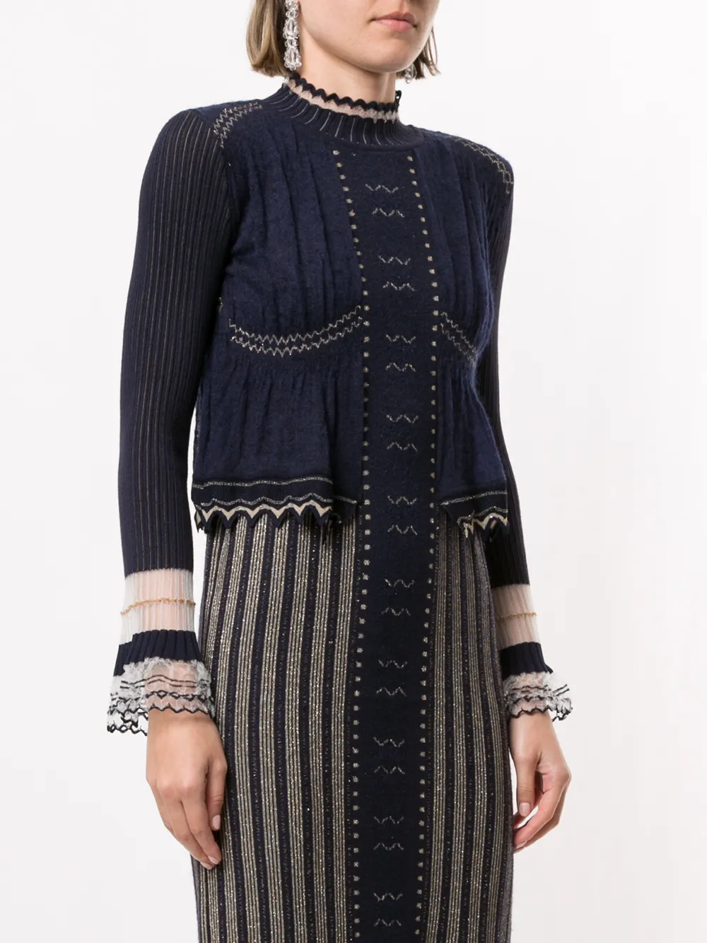 Mame Kurogouchi Layered Knitted Dress - Farfetch