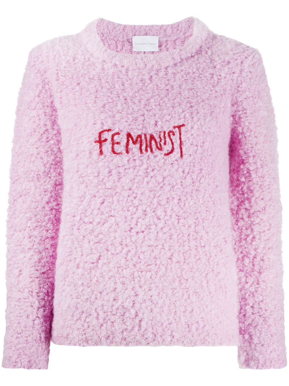 фото Antonella rizza feminist embroidery textured jumper