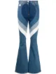 Image 1 of Gcds stripe flared jeans