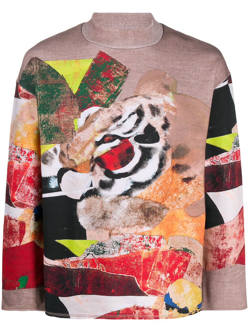 фото Kenzo patchwork-look long-sleeve jumper