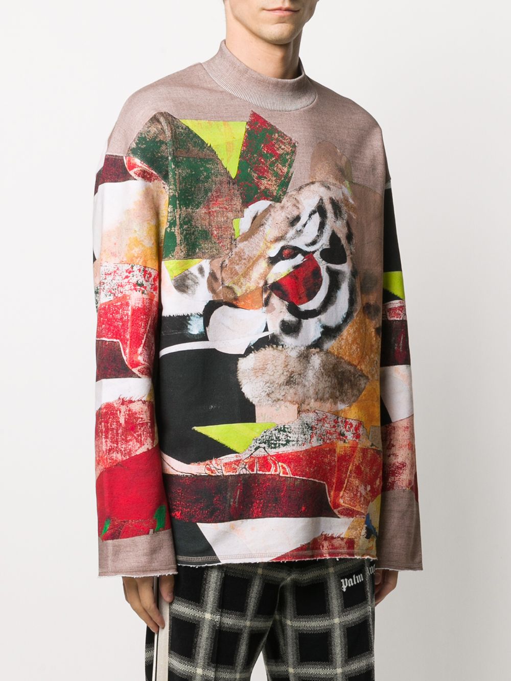 фото Kenzo patchwork-look long-sleeve jumper