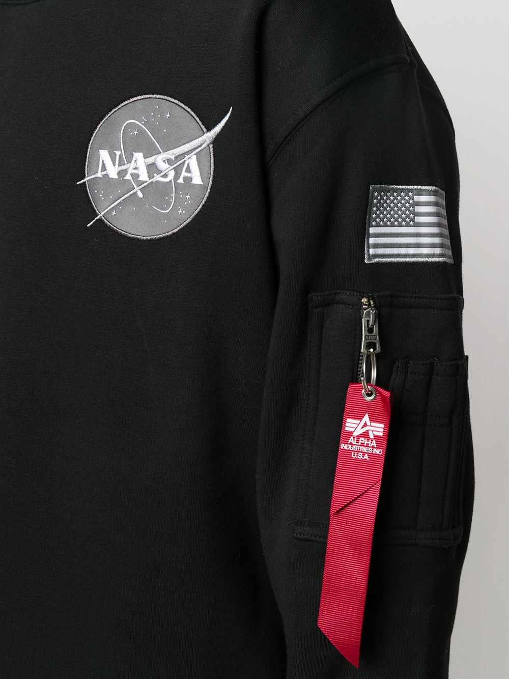 фото Alpha industries толстовка с нашивкой-логотипом nasa