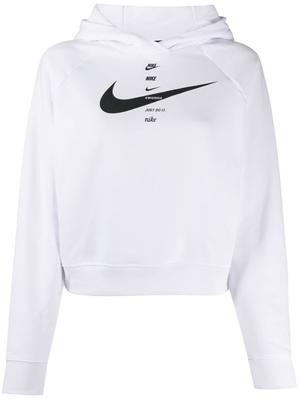 nike swoosh crop hoodie