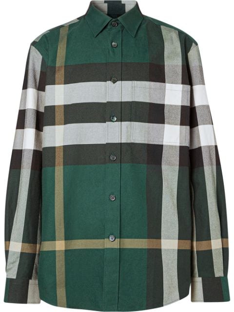 green burberry shirt