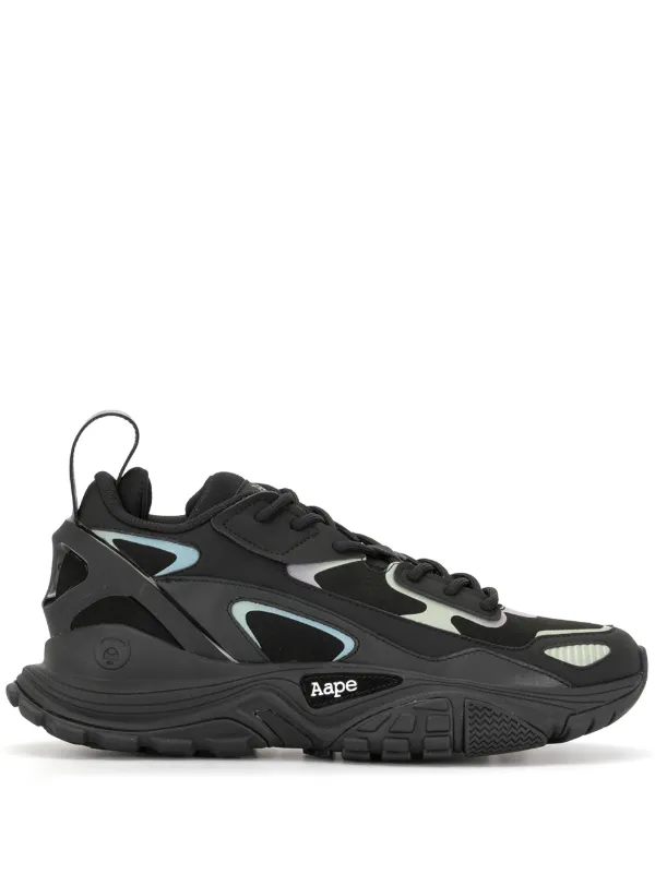 all black chunky sneakers