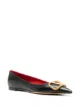 Image 2 of Valentino Garavani VLOGO ballerina flats