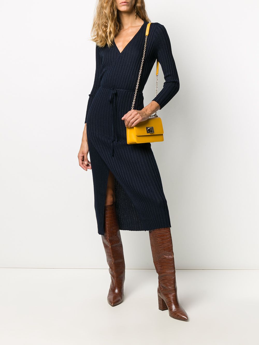 фото Antonella rizza ribbed-knit wrap dress