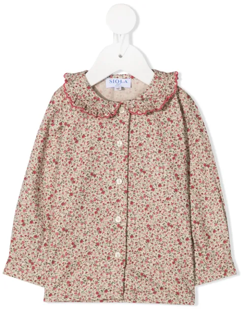 Siola floral print long-sleeved shirt