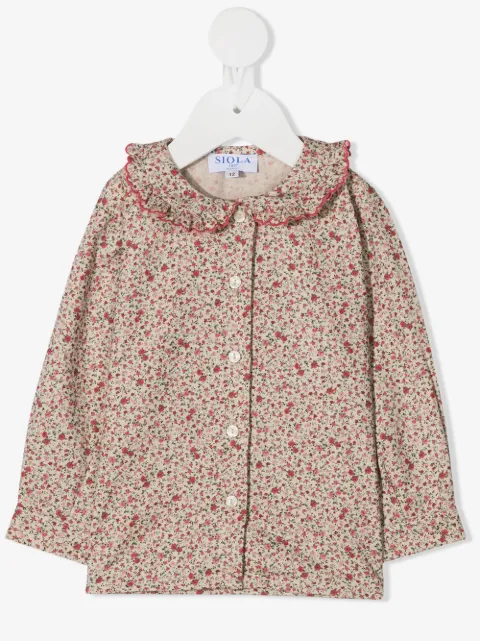 Siola floral print long-sleeved shirt