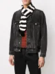Image 2 of AMI Paris striped knitted scarf