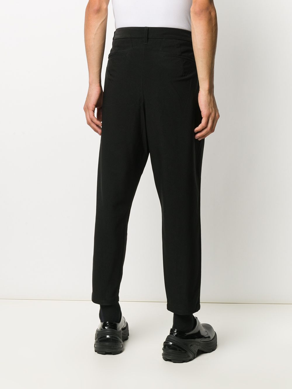 фото Attachment drop-crotch tapered trousers