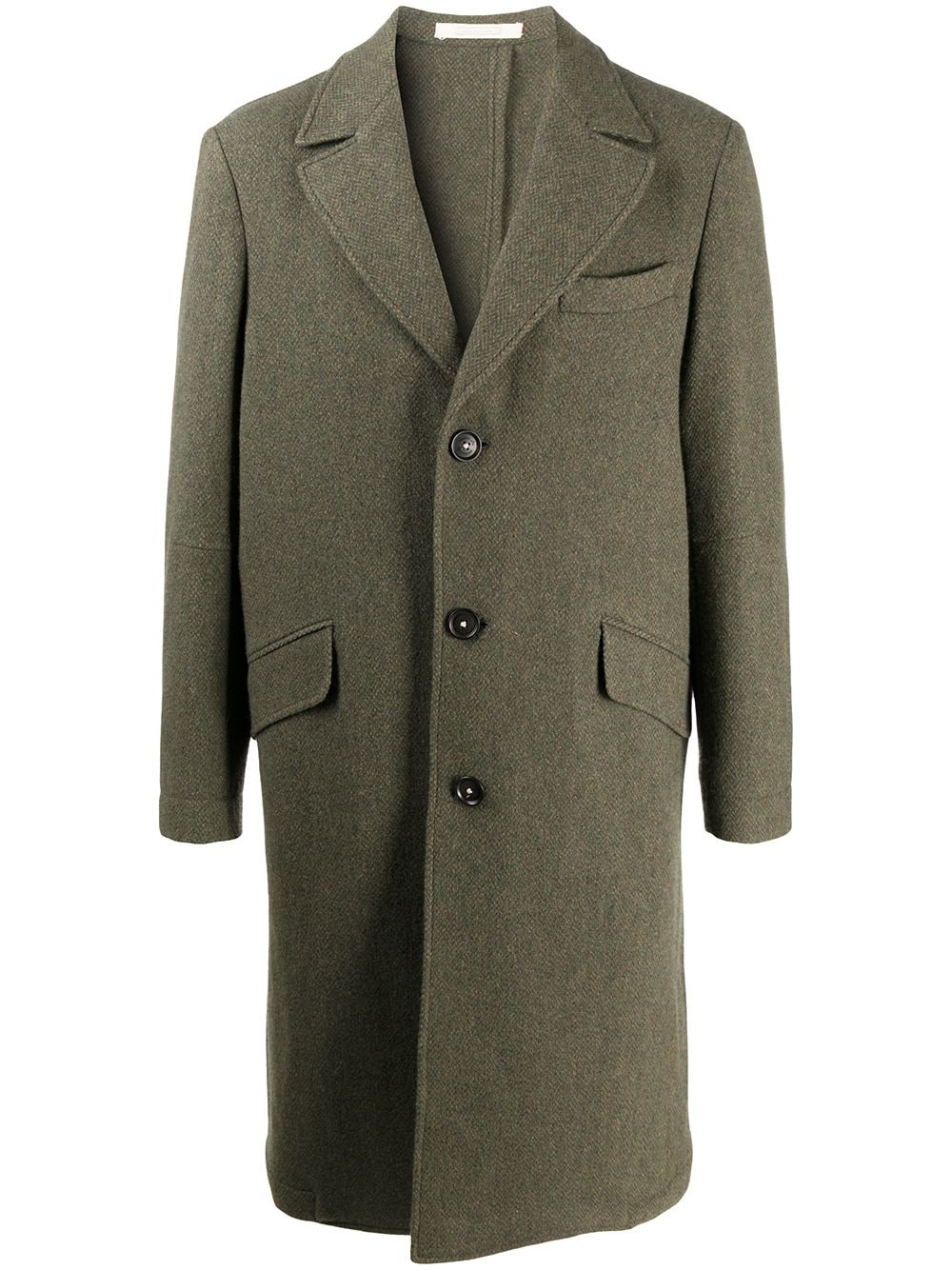 фото Massimo alba однобортное пальто с узором в елочку