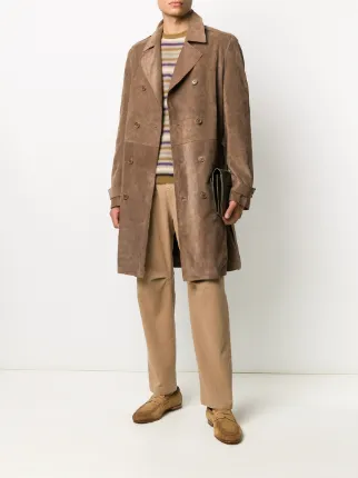 tie-waist trench coat展示图