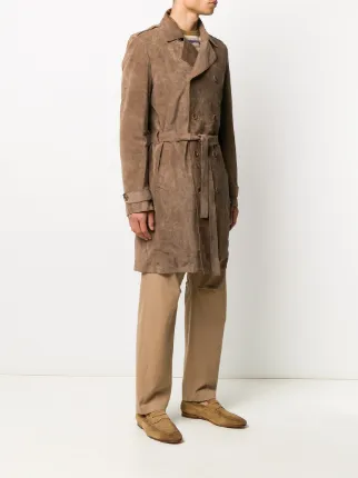 tie-waist trench coat展示图