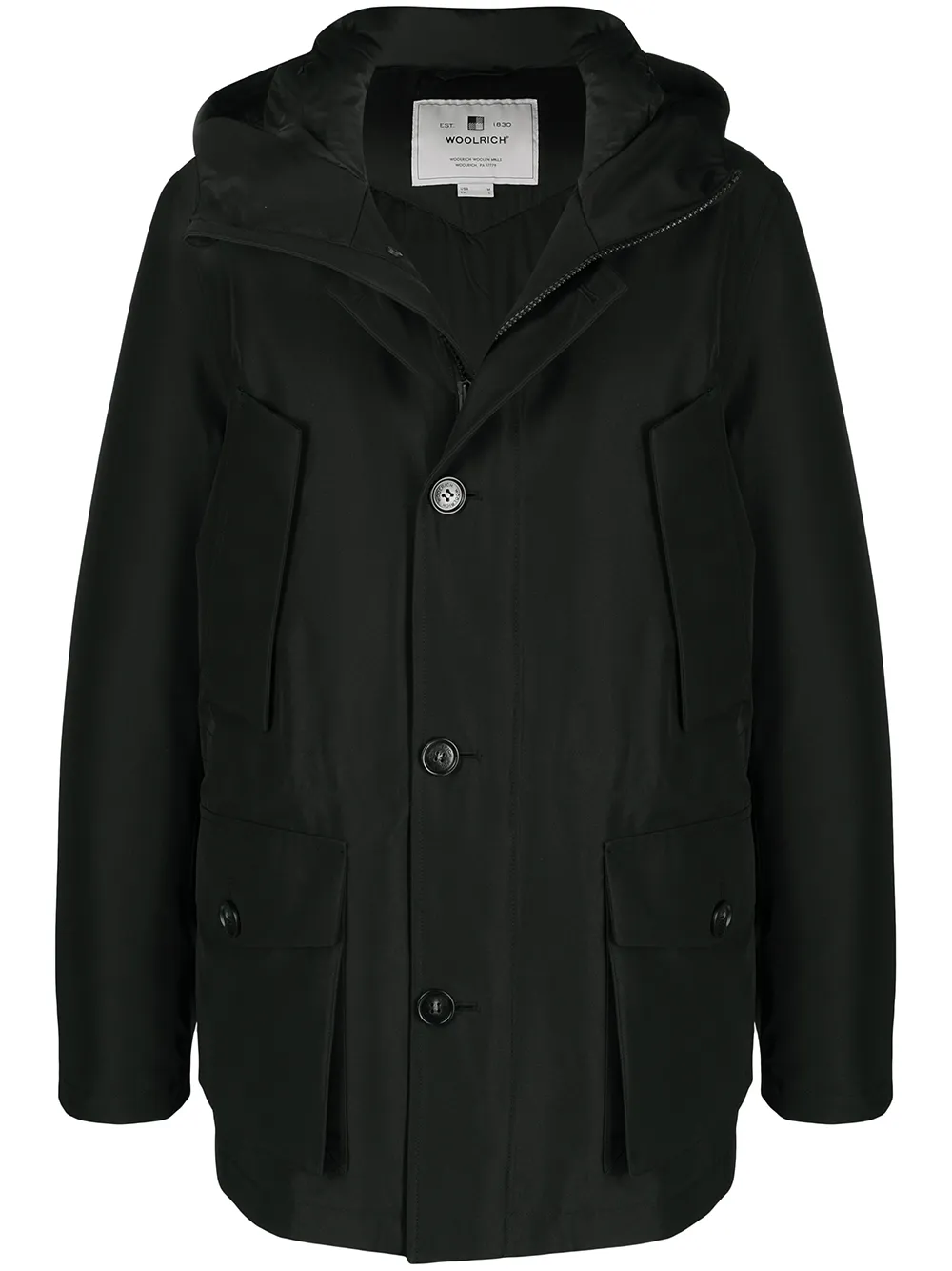 Woolrich パデッド シングルコート - ブラック Woolrich パデッド シングルコート - ブラック