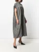 Balenciaga check-pattern midi shirtdress