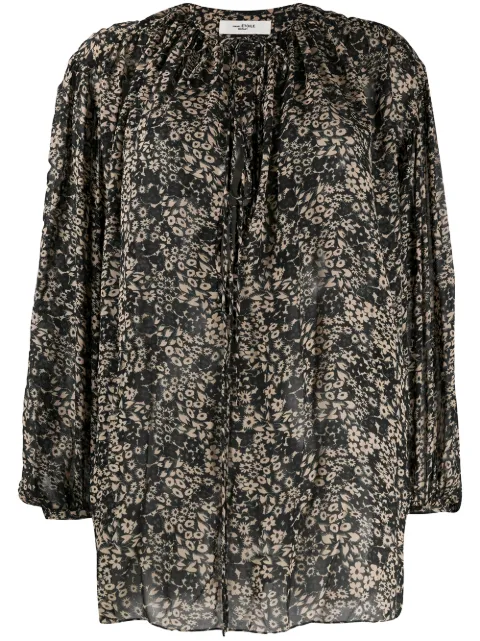 MARANT ÉTOILE Liliana oversized floral-print blouse