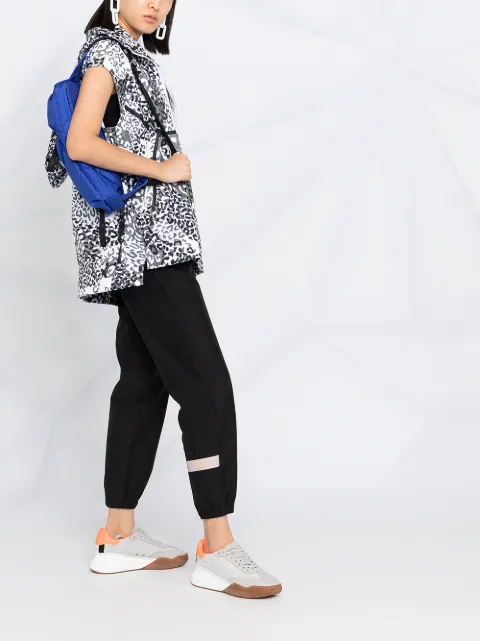 Adidas by Stella McCartney animal-print track gilet white \u0026 brown FU0281 -  Farfetch