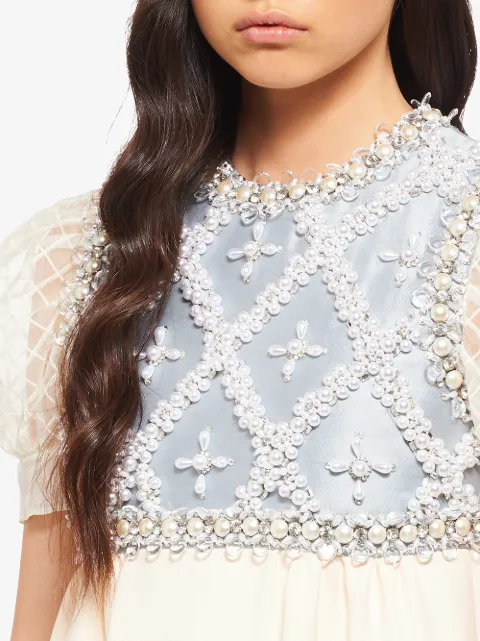 miu miu embellished dress