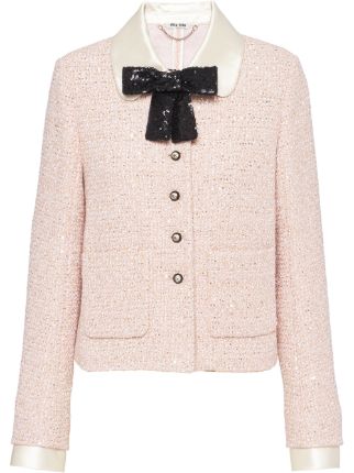 miu miu tweed coat