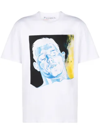 JW Anderson face-print T-shirt 