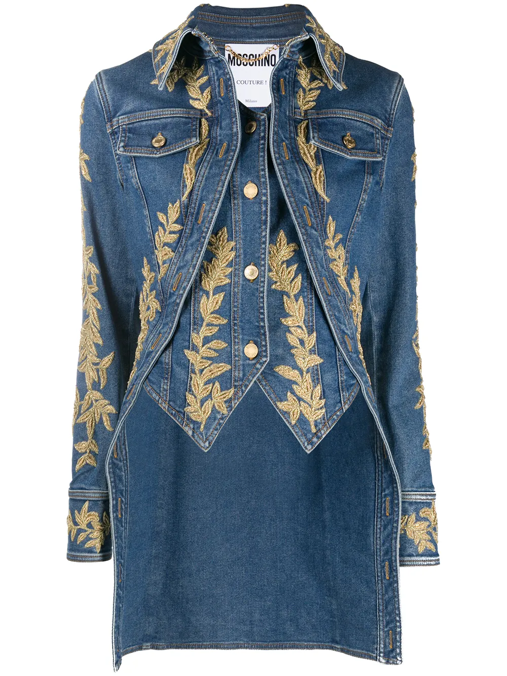 moschino denim shirt