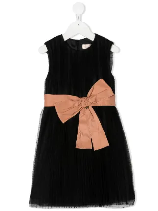 Elisabetta Franchi La Mia Bambina Abito Con Fiocco Sulla Vita - Farfetch