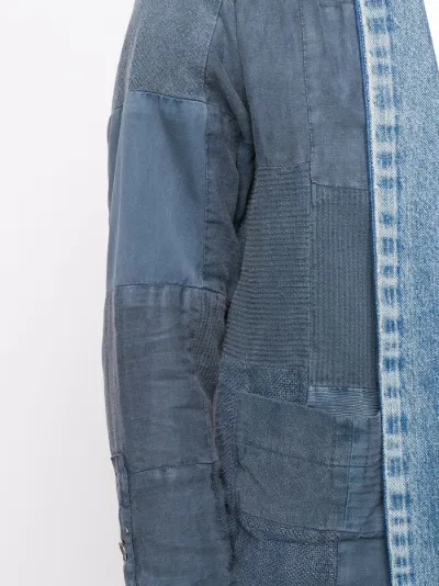 Greg Lauren deconstructed denim jacket 