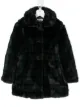 Image 1 of Bonpoint faux-fur tartan-check coat
