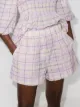 Image 2 of GANNI check-pattern elasticated-waist shorts
