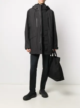 layered padded raincoat展示图