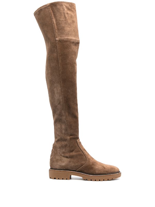 tory burch suede over the knee boots