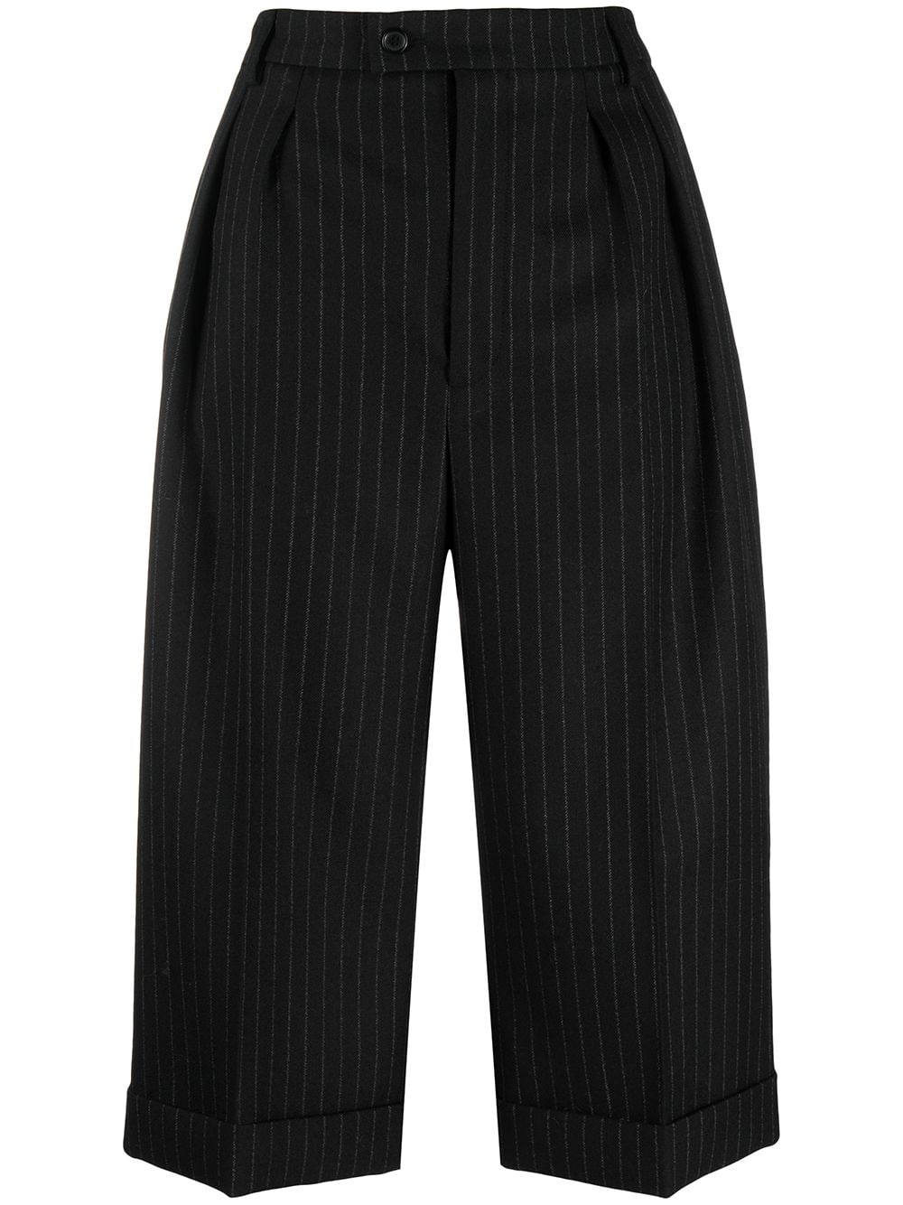 pinstripe tailored shorts