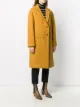 Brag-wette loose single-breasted coat