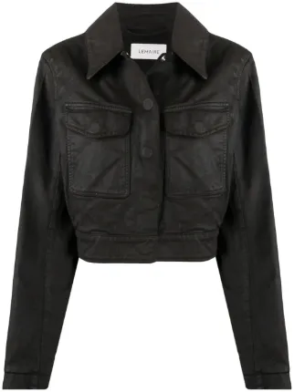 brown Lemaire structured denim jacket 