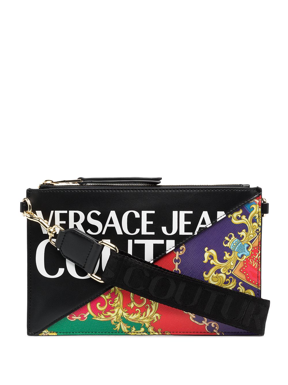 фото Versace jeans couture клатч с контрастным принтом