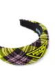 Prada plaid logo headband