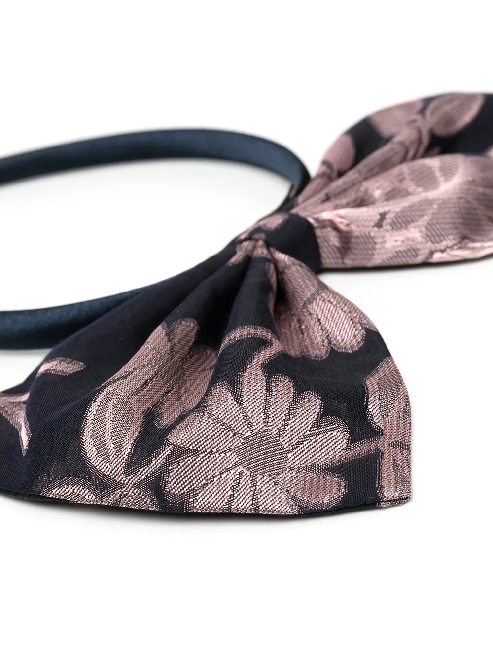 Hucklebones London Haarband met gigantische strik Blauw