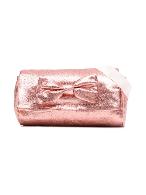Hucklebones London Bow metallic-effect bag