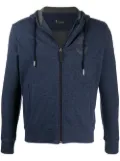 Billionaire logo print hoodie - Blue