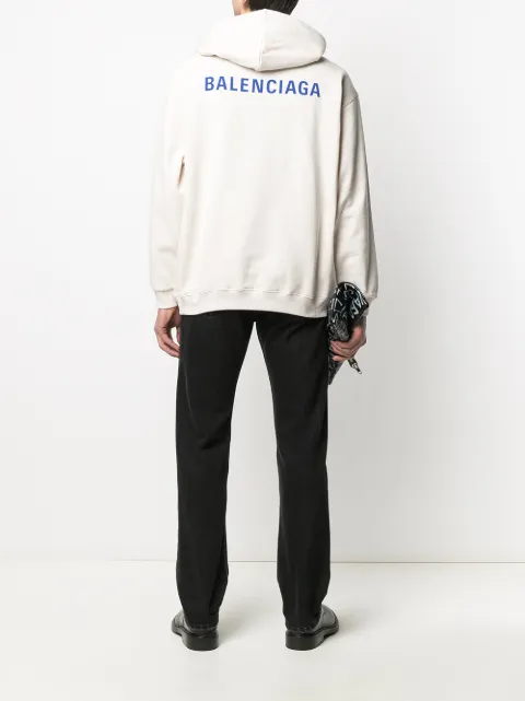 balenciaga hoodie logo on the back